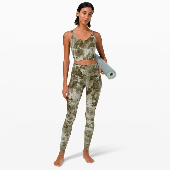 Lululemon Align Tank in Diamond Dye Light Sage Army Green Dark Olive Size 4 - Picture 5 of 9